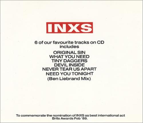 Inxs Six Of The Best CD single (CD5 / 5") UK INXC5SI02923