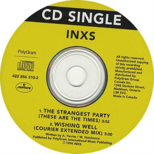 Inxs The Strangest Party CD single (CD5 / 5") Canadian INXC5TH228174