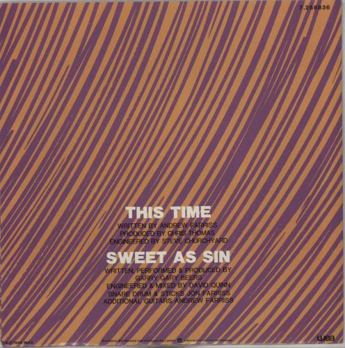 Inxs This Time 7" vinyl single (7 inch record / 45) Australian INX07TH21704
