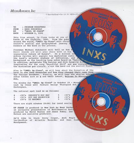 Inxs Up Close 2 CD album set (Double CD) US INX2CUP103940
