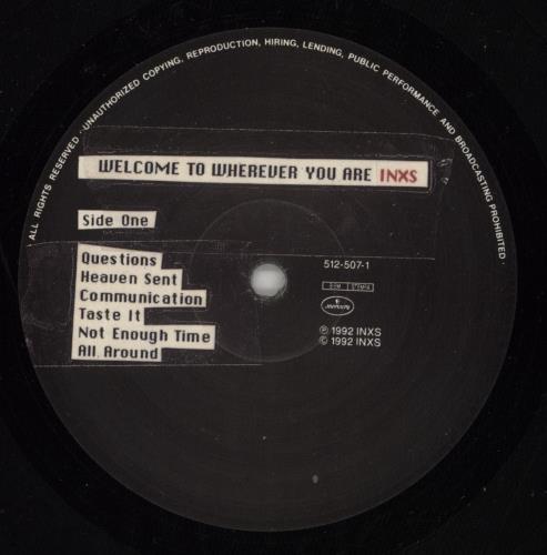 Inxs Welcome To Wherever You Are - EX vinyl LP album (LP record) UK INXLPWE869740