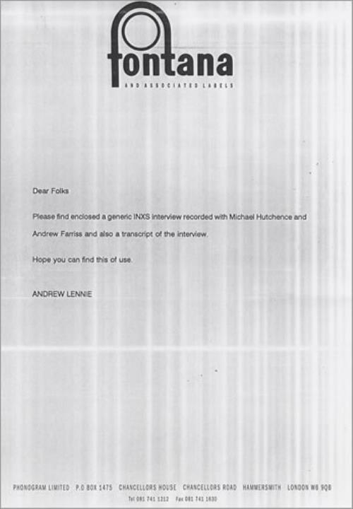 Inxs Welcome To Wherever You Are - Interview CD album (CDLP) UK INXCDWE21268