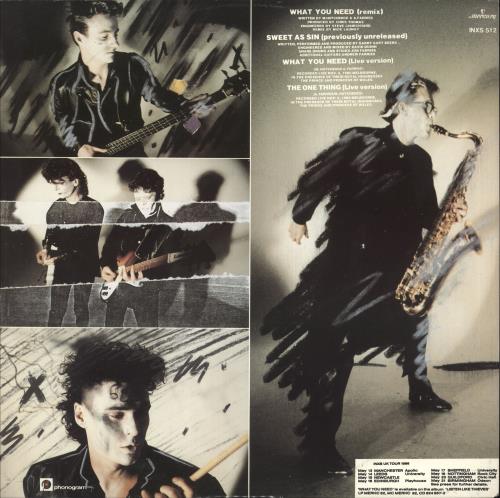 Inxs What You Need - Stickered 12" vinyl single (12 inch record / Maxi-single) UK INX12WH26338