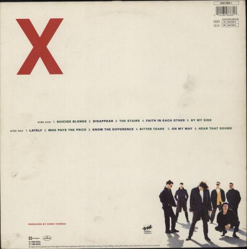 Inxs X - VG vinyl LP album (LP record) UK INXLPXV881309
