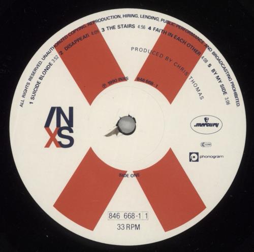 Inxs X vinyl LP album (LP record) UK INXLPX272602