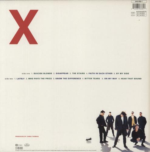 Inxs X vinyl LP album (LP record) UK INXLPX272602