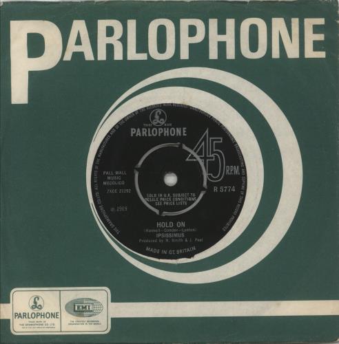 Ipsissimus Hold On - EX 7" vinyl single (7 inch record / 45) UK 32V07HO878344