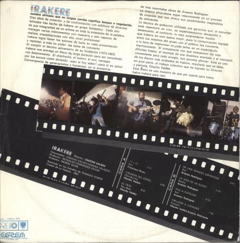 Irakere Calzada Del Cerro vinyl LP album (LP record) Cuban ITVLPCA747387