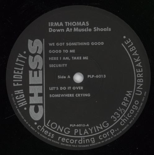 Irma Thomas Down At Muscle Shoals - VG vinyl LP album (LP record) Japanese IBOLPDO890963