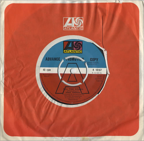 Irma Thomas Full Time Woman 7" vinyl single (7 inch record / 45) UK IBO07FU519895