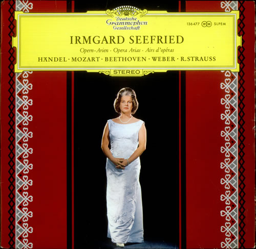 Irmgard Seefried Opera Arias vinyl LP album (LP record) German IR3LPOP536534