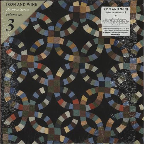 Iron & Wine Archive Series Volume No. 3 - Blue Vinyl - RSD17 12" vinyl single (12 inch record / Maxi-single) UK IWI12AR881770