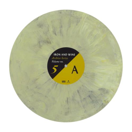 Iron & Wine Archive Series Volume No. 5 - Yellow Swirl Vinyl vinyl LP album (LP record) US IWILPAR858598