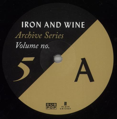 Iron & Wine Archive Series Volume No. 5 vinyl LP album (LP record) US IWILPAR881772