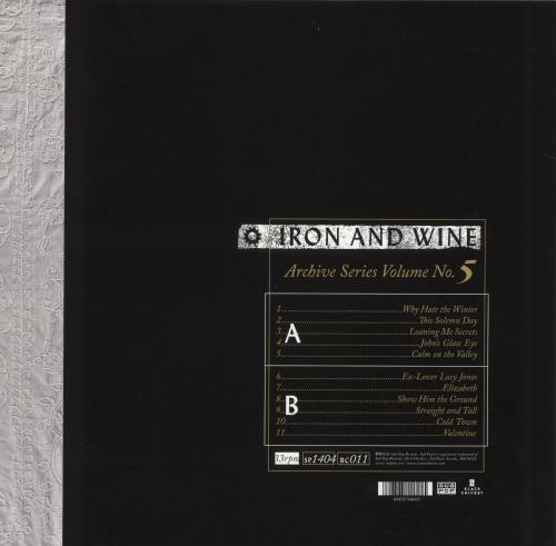 Iron & Wine Archive Series Volume No. 5 vinyl LP album (LP record) US IWILPAR881772