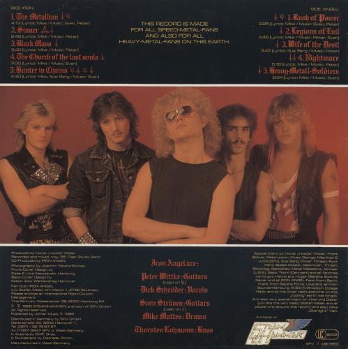 Iron Angel Hellish Crossfire vinyl LP album (LP record) German IR8LPHE836367