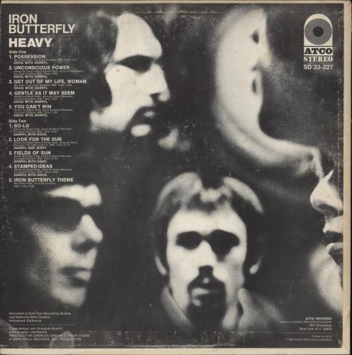 Iron Butterfly Heavy - VG vinyl LP album (LP record) US IRBLPHE871066