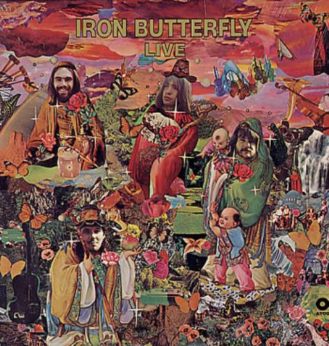 Iron Butterfly Live vinyl LP album (LP record) US IRBLPLI286201
