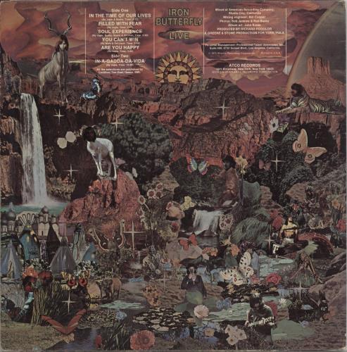 Iron Butterfly Live vinyl LP album (LP record) US IRBLPLI286201