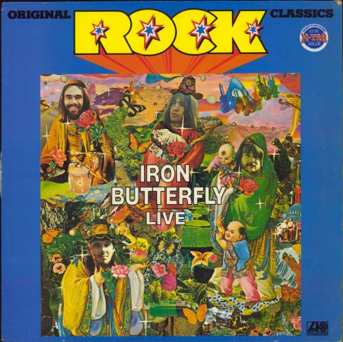 Iron Butterfly Live vinyl LP album (LP record) UK IRBLPLI829625