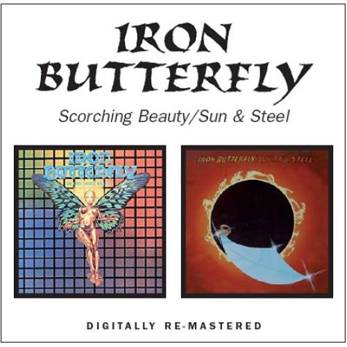 Iron Butterfly Scorching Beauty / Sun & Steel CD album (CDLP) UK IRBCDSC444561