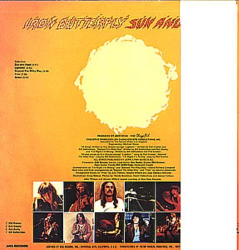 Iron Butterfly Sun And Steel vinyl LP album (LP record) Japanese IRBLPSU355879