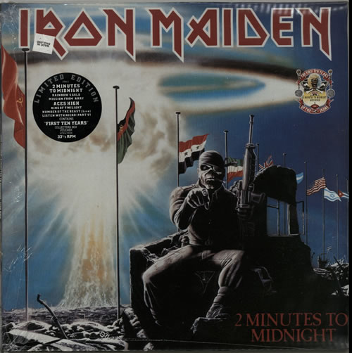 Iron Maiden 2 Minutes To Midnight / Aces High - Sealed 12" vinyl single (12 inch record / Maxi-single) UK IRO12MI627780