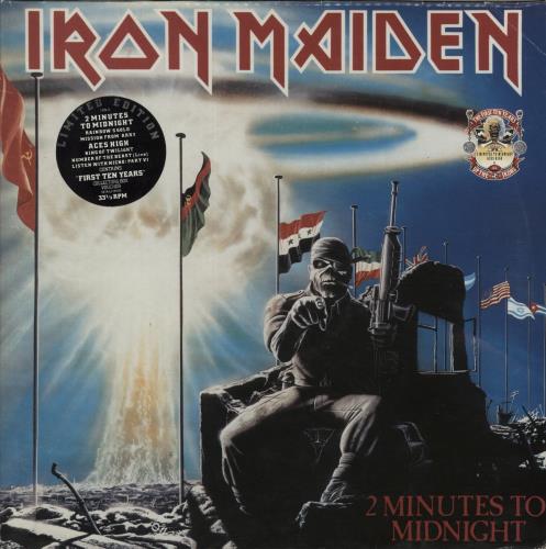 Iron Maiden 2 Minutes To Midnight / Aces High 12" vinyl single (12 inch record / Maxi-single) UK IRO12MI856198