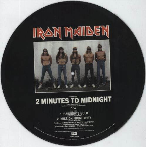 Iron Maiden 2 Minutes To Midnight - EX 12" vinyl picture disc (12 inch picture record) UK IRO2PMI816263