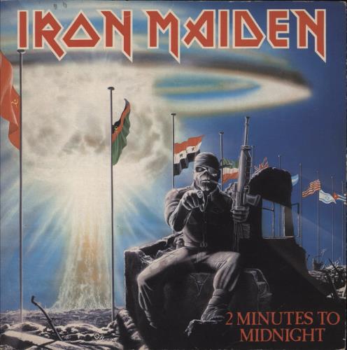 Iron Maiden 2 Minutes To Midnight - Inj - Factory Sample 7" vinyl single (7 inch record / 45) UK IRO07MI869746
