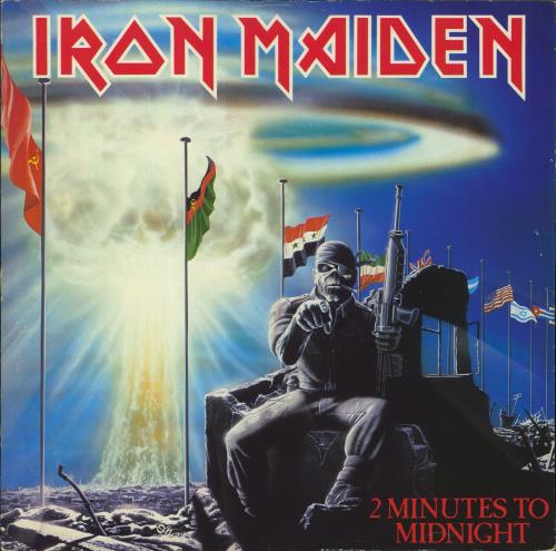 Iron Maiden 2 Minutes To Midnight - VG 12" vinyl single (12 inch record / Maxi-single) UK IRO12MI865703