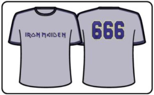 Iron Maiden 666 Baseball Style t-shirt UK IROTSBA327697