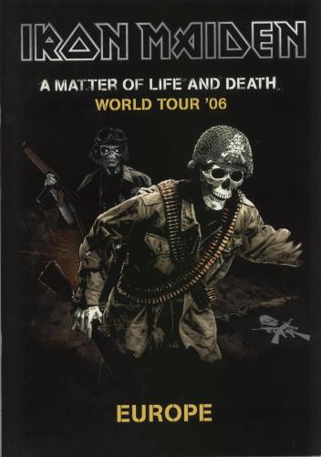 Iron Maiden A Matter Of Life And Death World Tour '06 + Ticket Stub & Flyer tour programme UK IROTRAM872383