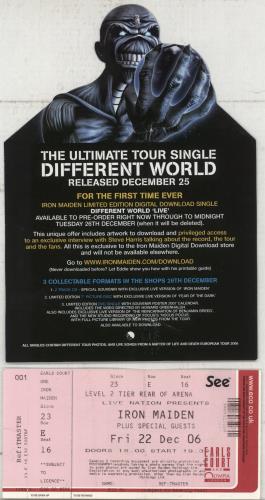 Iron Maiden A Matter Of Life And Death World Tour '06 + Ticket Stub & Flyer tour programme UK IROTRAM872383