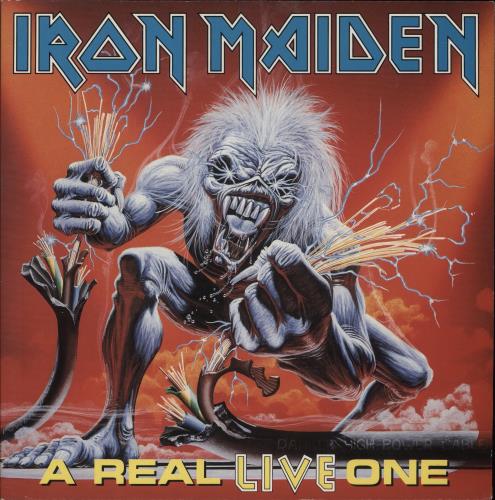Iron Maiden A Real LIVE One - VG vinyl LP album (LP record) UK IROLPAR713724