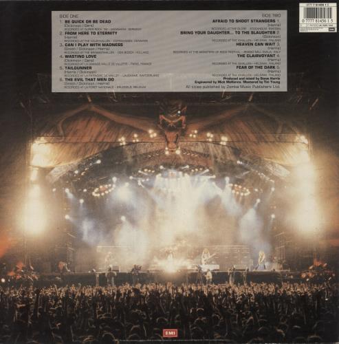 Iron Maiden A Real LIVE One - VG vinyl LP album (LP record) UK IROLPAR713724