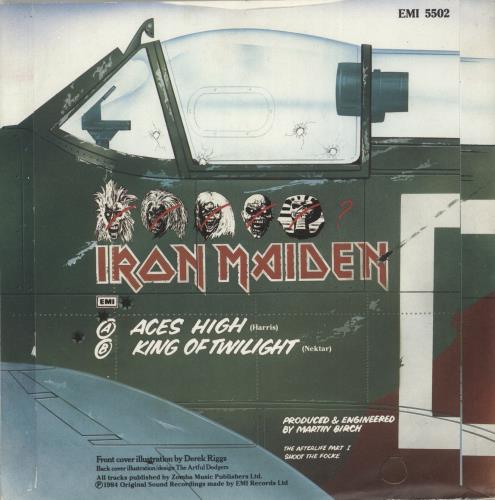 Iron Maiden Aces High - Solid - Mislabeled 7" vinyl single (7 inch record / 45) UK IRO07AC880793