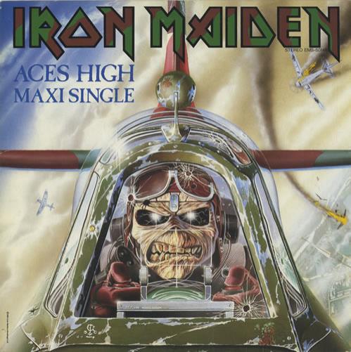 Iron Maiden Aces High 12" vinyl single (12 inch record / Maxi-single) Japanese IRO12AC448514