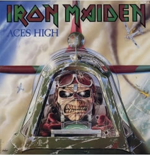 Iron Maiden Aces High 12" vinyl single (12 inch record / Maxi-single) US IRO12AC48451