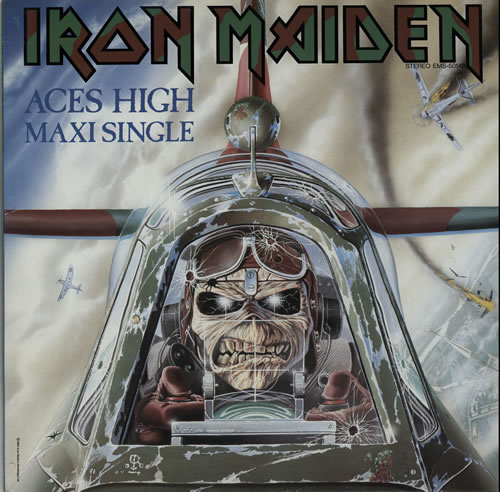 Iron Maiden Aces High 12" vinyl single (12 inch record / Maxi-single) Japanese IRO12AC583130