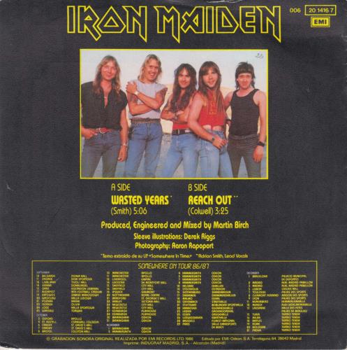 Iron Maiden Anos Perdidos 7" vinyl single (7 inch record / 45) Spanish IRO07AN667161
