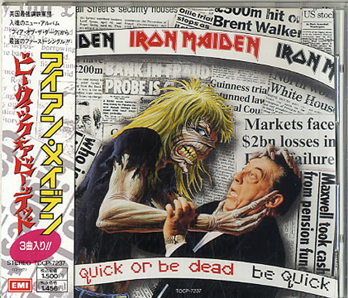 Iron Maiden Be Quick Or Be Dead + Obi CD single (CD5 / 5") Japanese IROC5BE139982