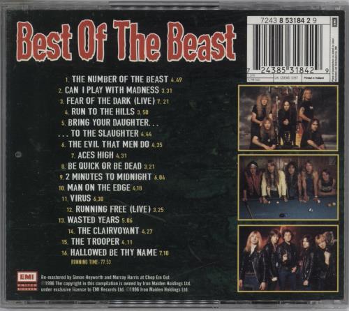 Iron Maiden Best Of The Beast CD album (CDLP) Dutch IROCDBE870790