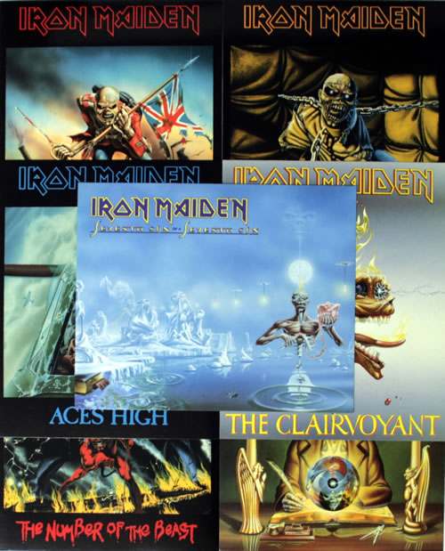 Iron Maiden Biography Card Set memorabilia UK IROMMBI563859