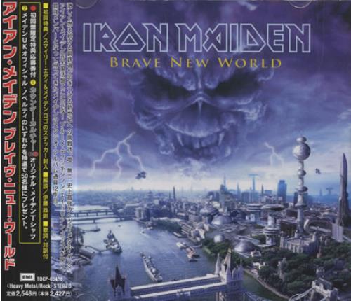 Iron Maiden Brave New World + Stickers CD album (CDLP) Japanese IROCDBR427036