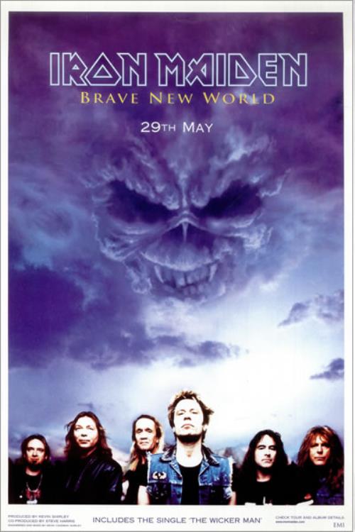 Iron Maiden Brave New World poster UK IROPOBR165572