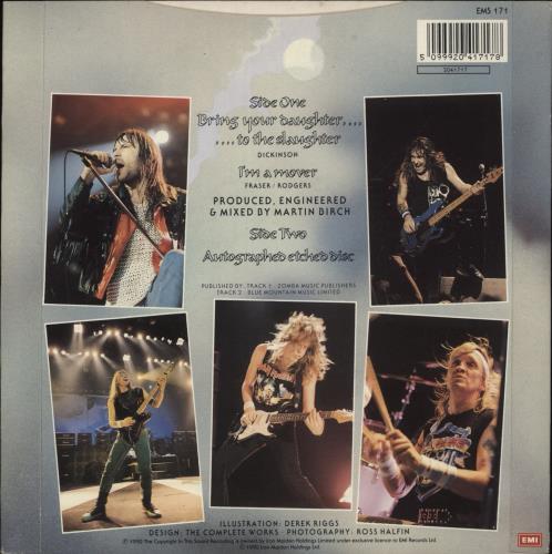 Iron Maiden Bring Your Daughter To The Slaughter - Card Sleeve 7" vinyl single (7 inch record / 45) UK IRO07BR602277