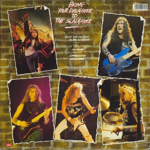 Iron Maiden Bring Your Daughter To The Slaughter - EX 12" vinyl single (12 inch record / Maxi-single) UK IRO12BR783587