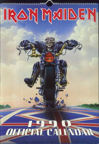 Iron Maiden Calendar 1990 - Danilo calendar UK IROCACA810972
