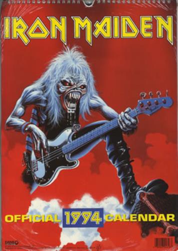 Iron Maiden Calendar 1994 - Danilo calendar UK IROCACA22588